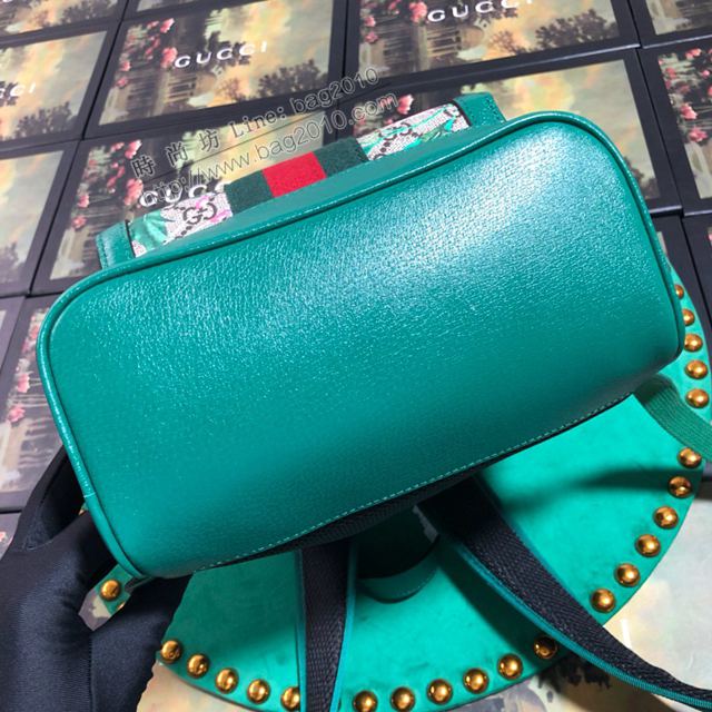 Gucci包 古馳女包 547965 花膠/綠皮 gucci雙肩女包 gucci後背包  gudj1400